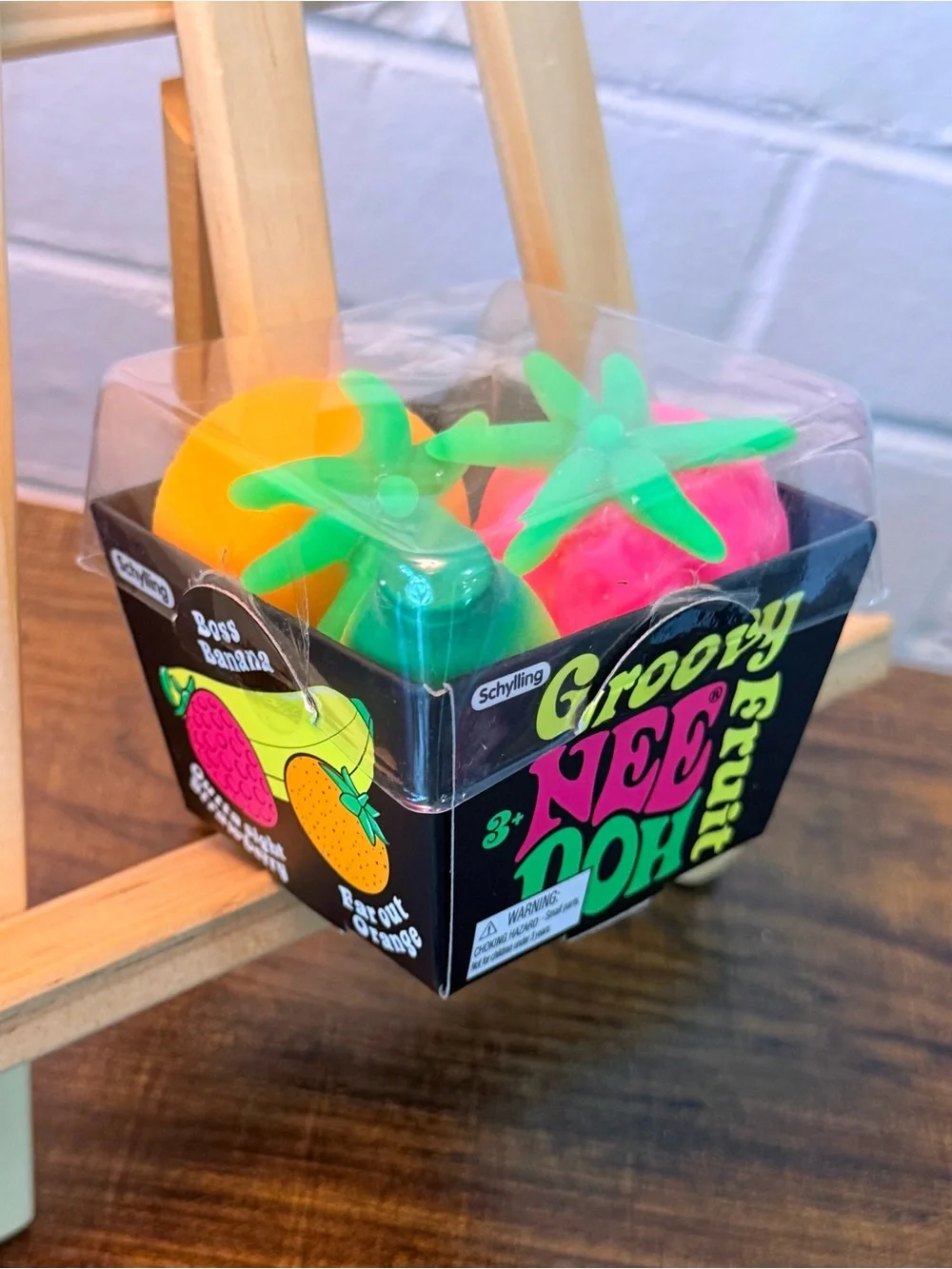 NeeDoh Groovy Fruit Dream Drop Fuzz Ball 3pc